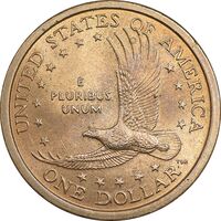 سکه یک دلار 2000D ساکاگاوا (دختر سرخپوست) - MS62 - آمریکا