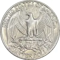 سکه کوارتر دلار 1991P واشنگتن - AU55 - آمریکا