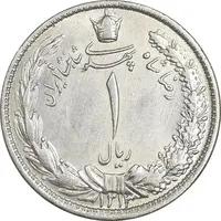 سکه 1 ریال 1313 - AU - رضا شاه