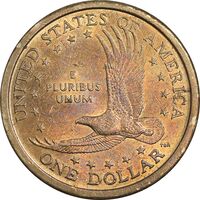 سکه یک دلار 2000D ساکاگاوا (دختر سرخپوست) - AU58 - آمریکا