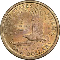 سکه یک دلار 2000D ساکاگاوا (دختر سرخپوست) - AU58 - آمریکا