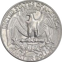 سکه کوارتر دلار 1981D واشنگتن - AU50 - آمریکا