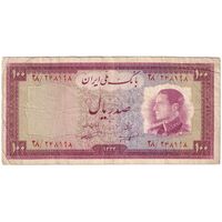 اسکناس 100 ریال 1333 - تک - VF20 - محمد رضا شاه