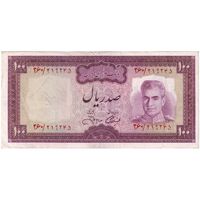 اسکناس 100 ریال (آموزگار - جهانشاهی) - تک - EF40 - محمد رضا شاه