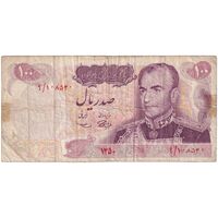 اسکناس 100 ریال 1350 - تک - F15 - محمد رضا شاه