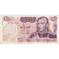 اسکناس 100 ریال 1350 - تک - VF35 - محمد رضا شاه