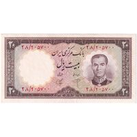 اسکناس 20 ریال 1340 - تک - UNC62 - محمد رضا شاه