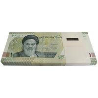 بسته اسکناس 100000 ریال (دژپسند - همتی) - شماره قرینه - UNC - جمهوری اسلامی