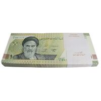 بسته اسکناس 100000 ریال (خاندوزی - صالح آبادی) شماره قرینه - UNC - جمهوری اسلامی