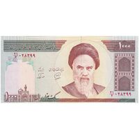 اسکناس 1000 ریال (محمدخان - نوربخش) - تک - UNC60 - جمهوری اسلامی