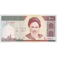 اسکناس 1000 ریال (نمازی - نوربخش) - تک - UNC61 - جمهوری اسلامی
