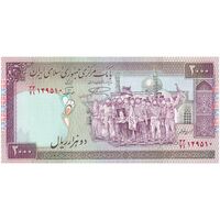 اسکناس 2000 ریال (نمازی - نوربخش) فیلیگران فهمیده - نخ نستعلیق - تک - UNC62 - جمهوری اسلامی