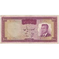 اسکناس 100 ریال 1342 - تک - VF30 - محمد رضا شاه
