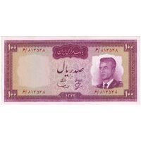 اسکناس 100 ریال 1342 - تک - UNC60 - محمد رضا شاه