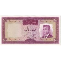 اسکناس 100 ریال (هویدا - سمیعی) - تک - AU50 - محمد رضا شاه