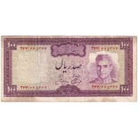 اسکناس 100 ریال (آموزگار - جهانشاهی) - تک - VF30 - محمد رضا شاه