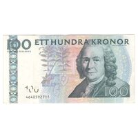 اسکناس 100 کرون 2004 کارل گوستاف شانزدهم - تک - EF40 - سوئد