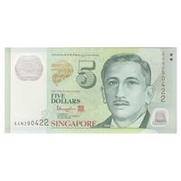 اسکناس 5 دلار بدون تاریخ (2020) جمهوری - TS - یک ستاره - تک - UNC65 - سنگاپور