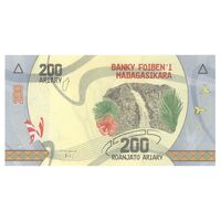 اسکناس 200 آریاری بدون تاریخ (2017) جمهوری چهارم - Rasolofondraibe - تک - UNC64 - ماداگاسکار