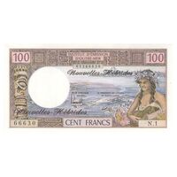 اسکناس 100 فرانک بدون تاریخ (1977) مالکیت مشترک انگلیسی-فرانسوی - Claude Panouillot & Marcel Theron - تک - UNC65 - وانوآتو (نیوهبریدز)