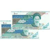اسکناس 10000 ریال (نمازی - نوربخش) امام - جفت - UNC64 - جمهوری اسلامی