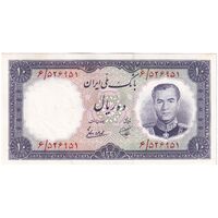 اسکناس 10 ریال 1337 - تک - UNC63 - محمد رضا شاه