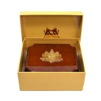 مدال یادبود رضا شاه (با جعبه فابریک) 1384 - UNC