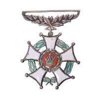 نشان خدمت شهربانی - VF - رضا شاه