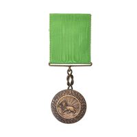 مدال برنز بپاداش خدمت (با روبان) - UNC - رضا شاه