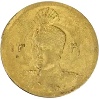 سکه طلا 2000 دینار 1341 تصویری - MS61 - احمد شاه
