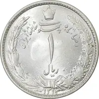 سکه 1 ریال 1313 - MS64 - رضا شاه
