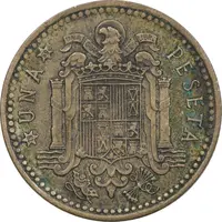 سکه 1 پزتا (68)1966 فرانسیسکو فرانکو - EF45 - اسپانیا