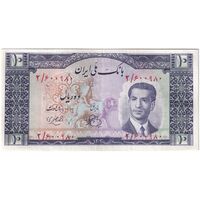 اسکناس 10 ریال 1330 - تک - AU53 - محمد رضا شاه