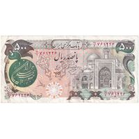 اسکناس 500 ریال (اردلان - مولوی) مهر سبز - تک - VF35 - جمهوری اسلامی