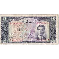 اسکناس 10 ریال 1332 - تک - VF30 - محمد رضا شاه