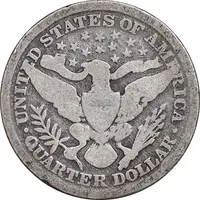 سکه کوارتر دلار 1893 باربر - VF20 - آمریکا