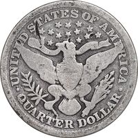 سکه کوارتر دلار 1895 باربر - VF20 - آمریکا