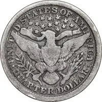 سکه کوارتر دلار 1899 باربر - VF25 - آمریکا