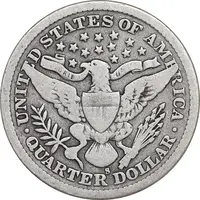 سکه کوارتر دلار 1900S باربر - VF35 - آمریکا