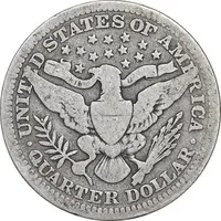 سکه کوارتر دلار 1906 باربر - VF30 - آمریکا