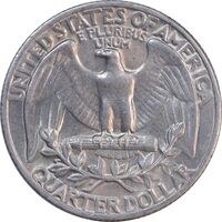 سکه کوارتر دلار 1972 واشنگتن - AU58 - آمریکا