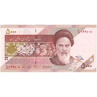 اسکناس 5000 ریال امام (نمازی - نوربخش) فیلیگران نوع 6 - تک - AU55 - جمهوری اسلامی