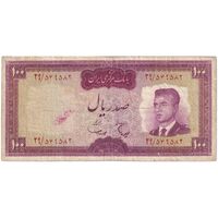 اسکناس 100 ریال (هویدا - سمیعی) - تک - VF25 - محمد رضا شاه