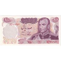 اسکناس 100 ریال 1350 - تک - UNC61 - محمد رضا شاه
