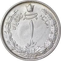 سکه 1 ریال 1313 - AU - cleaned - رضا شاه