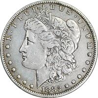 سکه یک دلار 1882O مورگان - EF45 - آمریکا