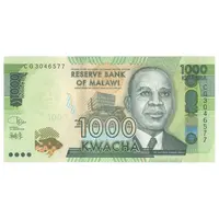 اسکناس 1000 کواچا 2020 جمهوری - تک - UNC63 - مالاوی