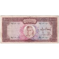 اسکناس 1000 ریال (آموزگار - جهانشاهی) - تک - VF25 - محمد رضا شاه