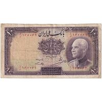 اسکناس 10 ریال پشت فارسی - مهر 1321 - تک - VF25 - رضا شاه