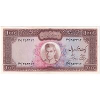 اسکناس 1000 ریال (آموزگار - جهانشاهی) - تک - UNC62 - محمد رضا شاه